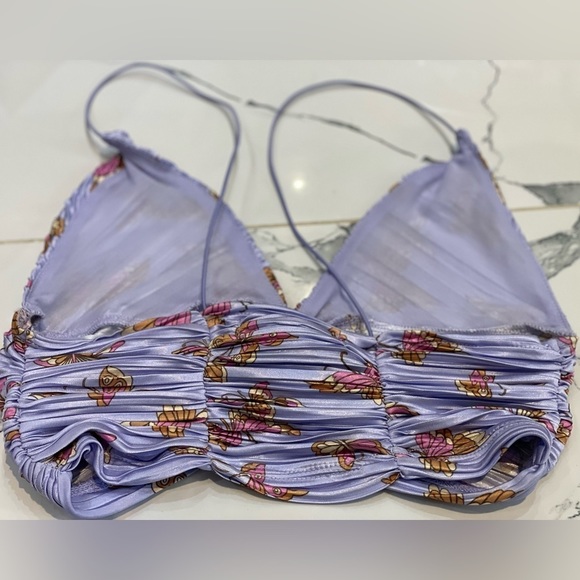 URBAN OUTFITTERS gorgeous satiny cropped/bustier Size XS - Picture 8 of 10